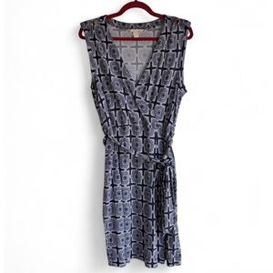 Banana Republic Wrap Front Sleeveless Knit Dress Size L